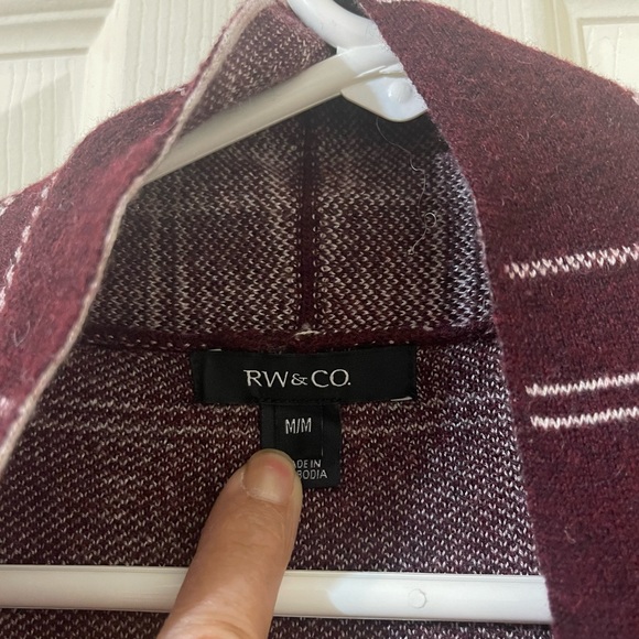 Plaid Long Cardigan - Picture 5 of 6